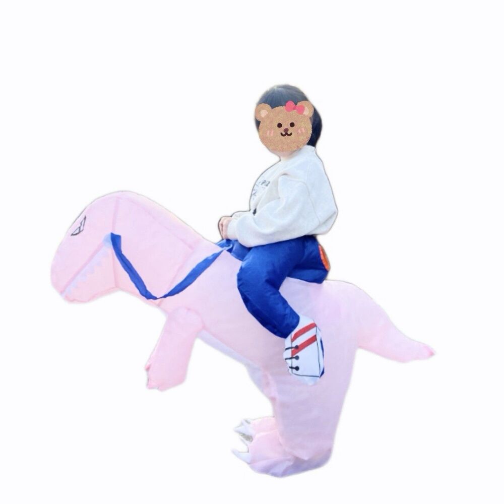 Inflatable Dinosaur Ride-On Halloween Costume Toddler Size New W/Fan 3T-5T
